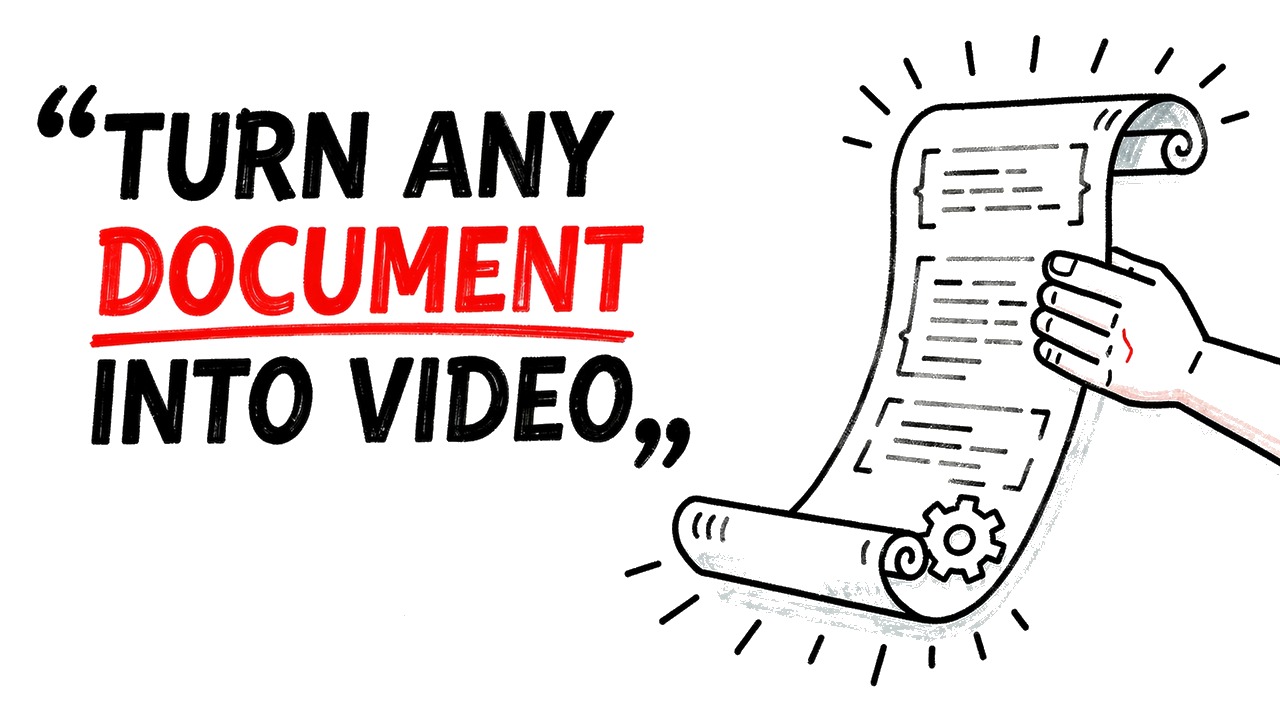 Turn Any Document Into a Whiteboard Video Automatically